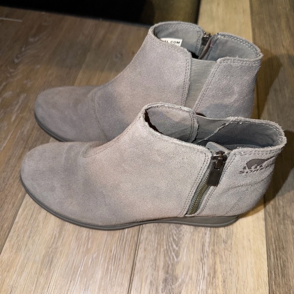 Sorel Suede Ankle Boots - Gray - Picture 2 of 4